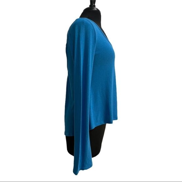 Victoria's Secret Blue Bell Sleeve Swing Top Sz S - Picture 4 of 11